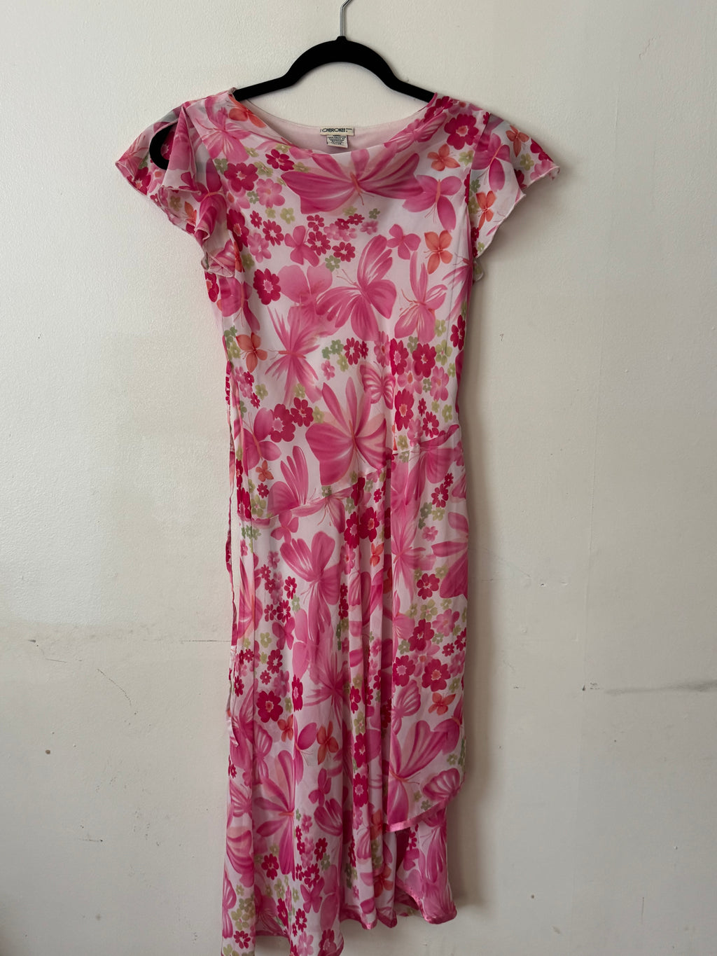 'CHEROKEE' Pink Floral Mini Dress