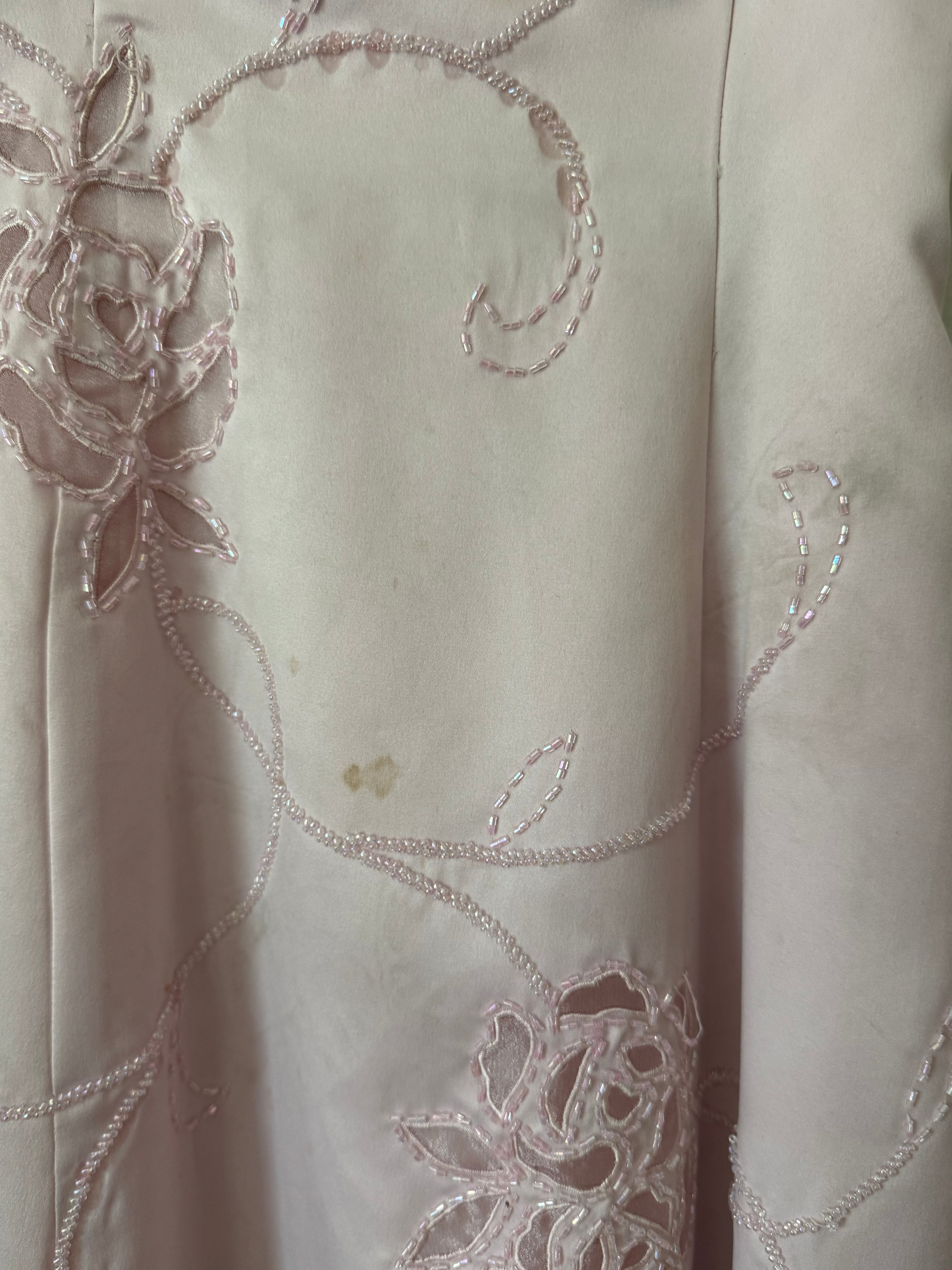 'Morgan and Co.' Baby Pink Beaded Gown